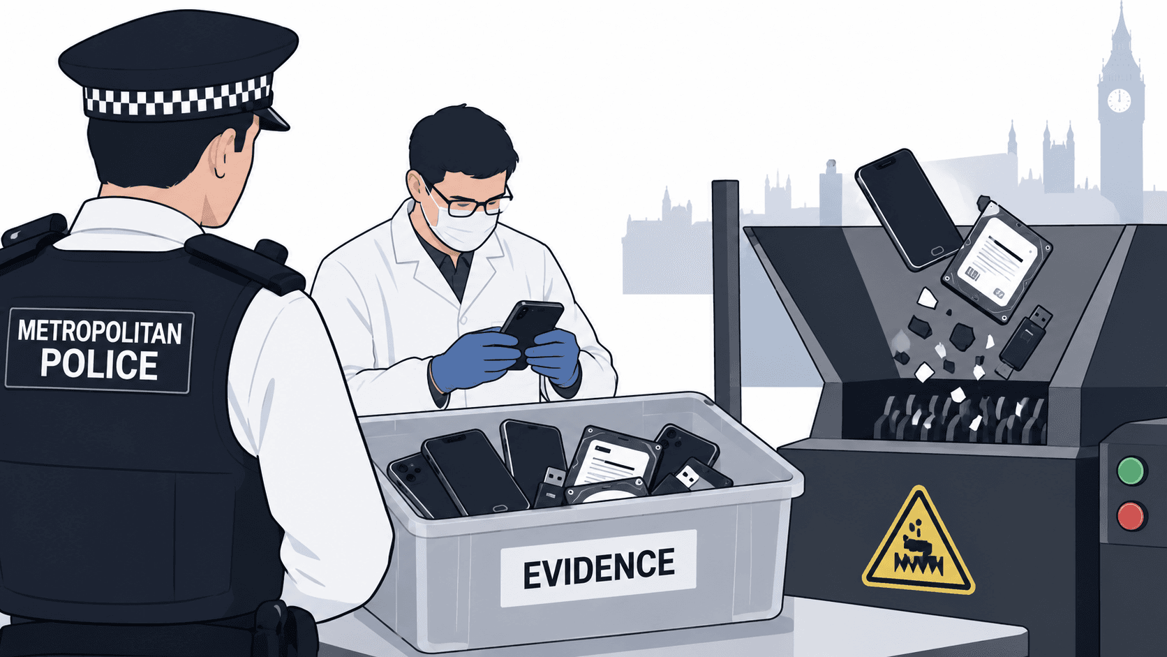 Met Police Seeks Specialist Firm to Securely Destroy Digital Evidence