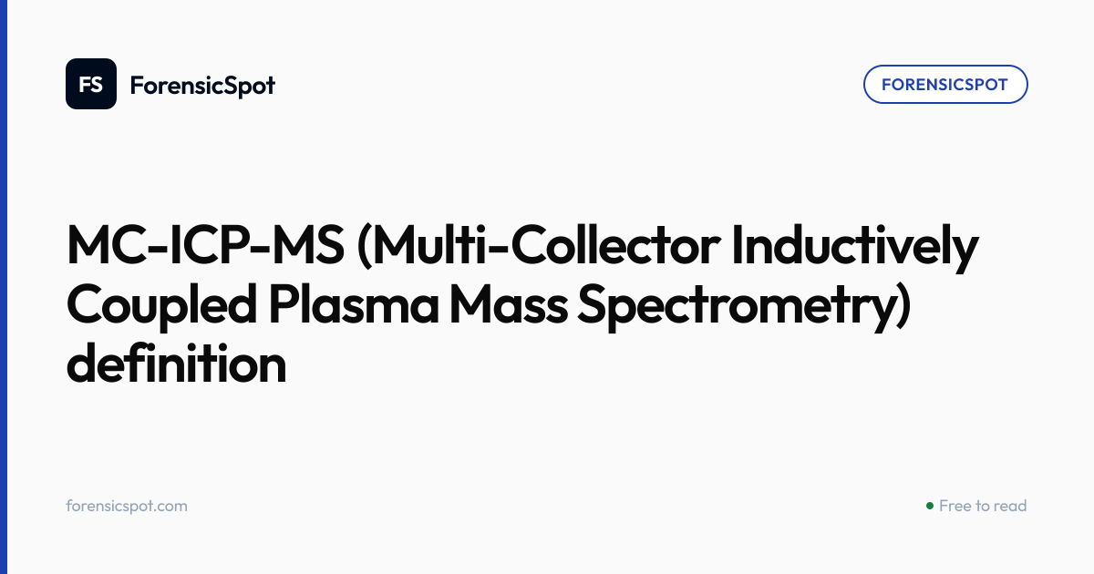 MC-ICP-MS (Multi-Collector Inductively Coupled Plasma Mass Spectrometry ...