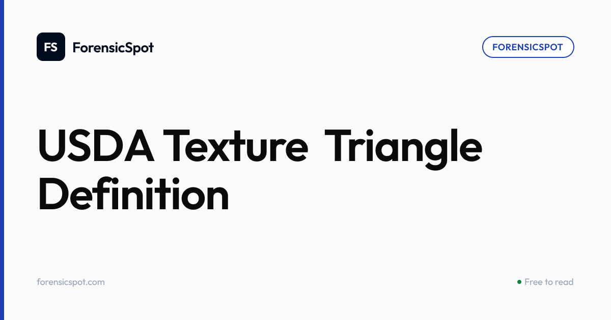 USDA Texture Triangle Definition | ForensicSpot