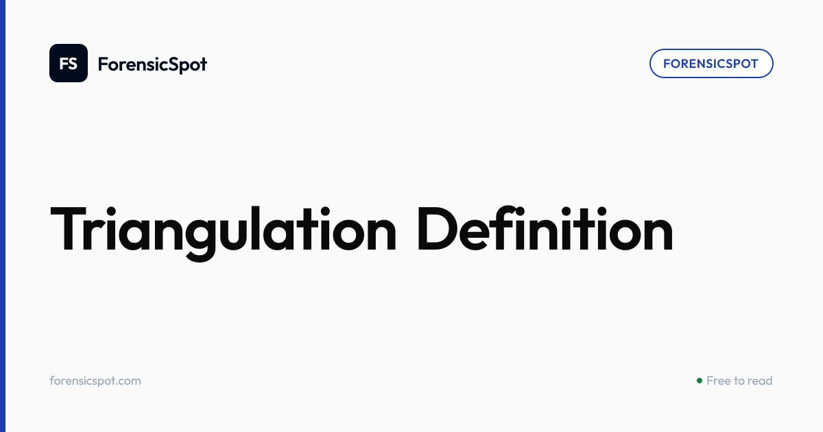 Triangulation Definition | ForensicSpot