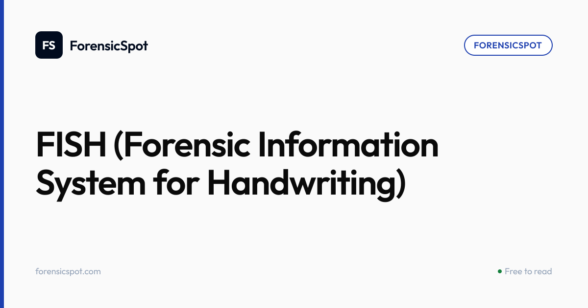 FISH (Forensic Information System for Handwriting) | ForensicSpot