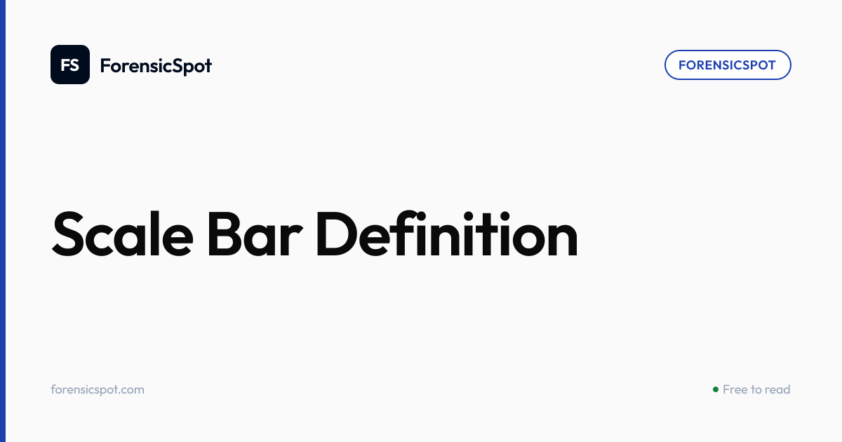 Scale Bar Definition | ForensicSpot