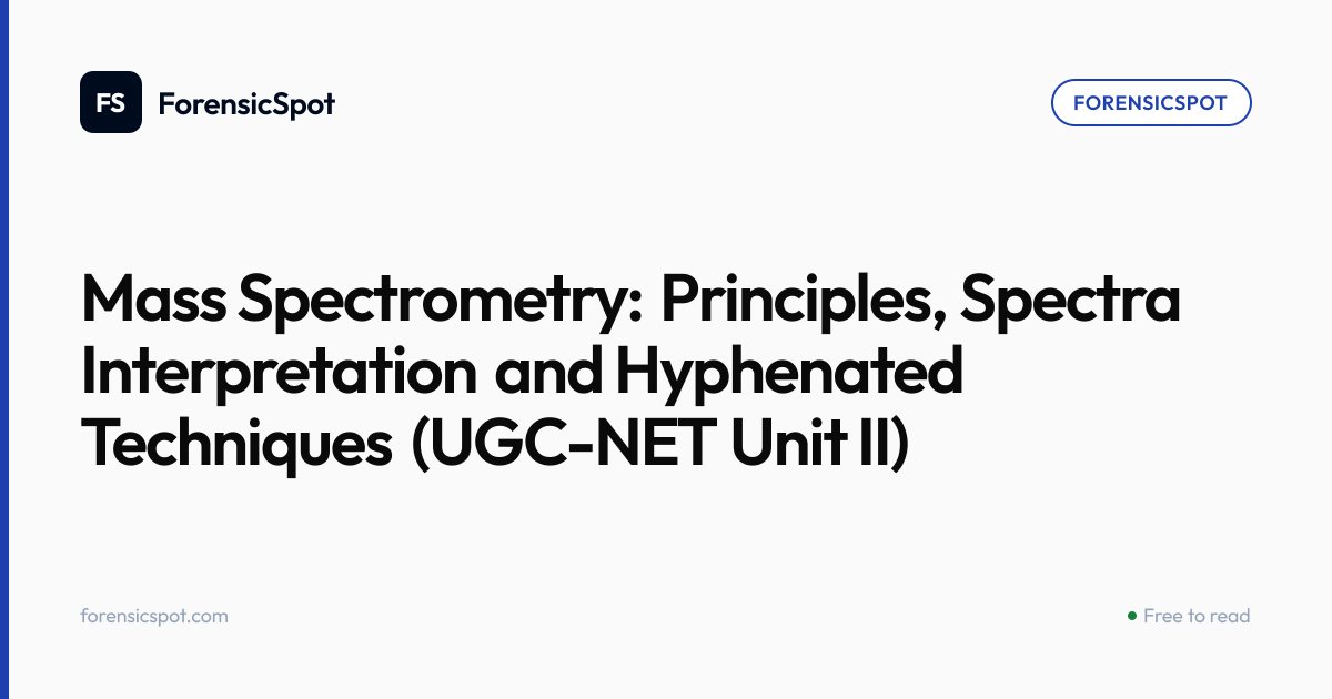 Mass Spectrometry: Principles, Spectra Interpretation and Hyphenated ...