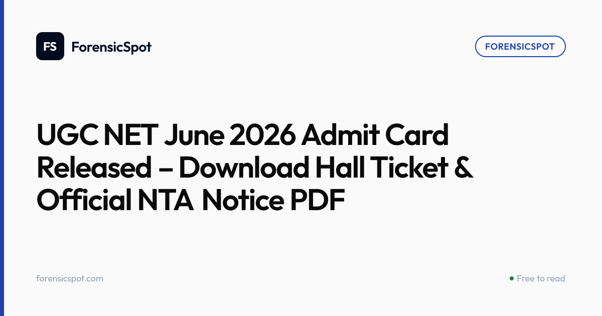 UGC NET June 2026 Admit Card Released – Download Hall Ticket & Official ...